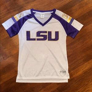 Women’s Victorias Secret Pink Sequin Collegiate LSU Tigers Football Jersey XS